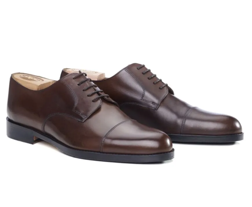 Zapatos derby de hombre Chocolate con suela de cuero Mayfair Classic Patin-Bexley Fashion
