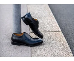 Zapatos Derby de hombre Suela de cuero Negro Gilwell-Bexley Best Sale