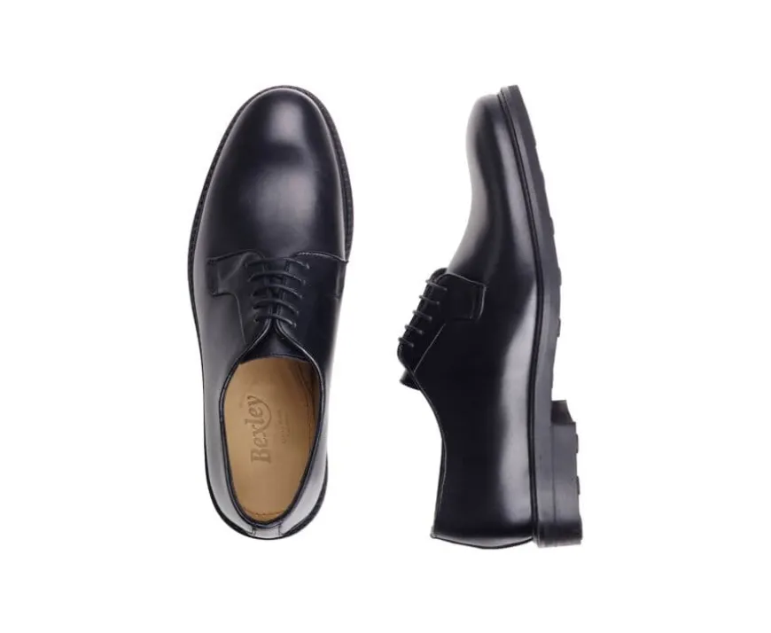 Zapatos derby Negro con suela de goma Monterey Classic Gomme City-Bexley Best