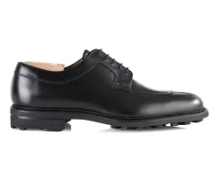Zapatos derby negros para hombre con suela de caucho Kent Gomme Country-Bexley Flash Sale