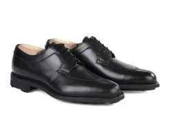 Zapatos derby negros para hombre con suela de caucho Kent Gomme Country-Bexley Flash Sale