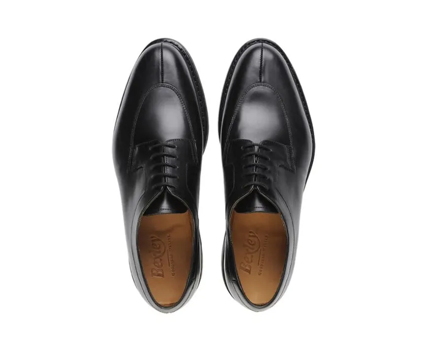 Zapatos derby negros para hombre con suela de caucho Kent Gomme Country-Bexley Flash Sale