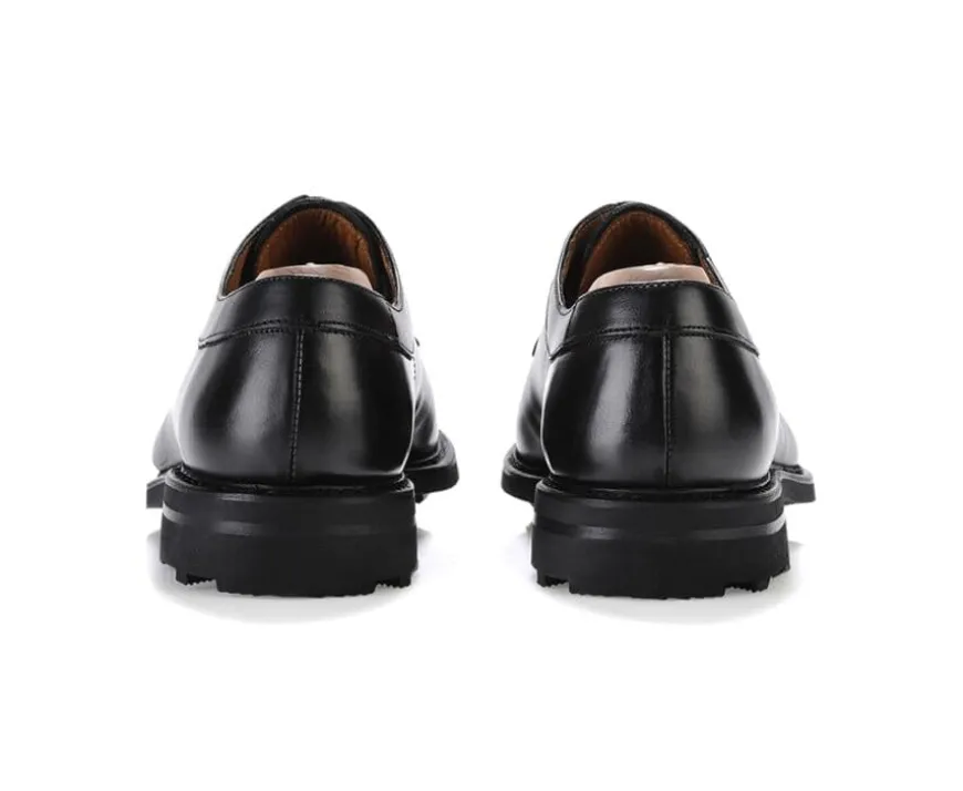 Zapatos derby negros para hombre con suela de caucho Kent Gomme Country-Bexley Flash Sale