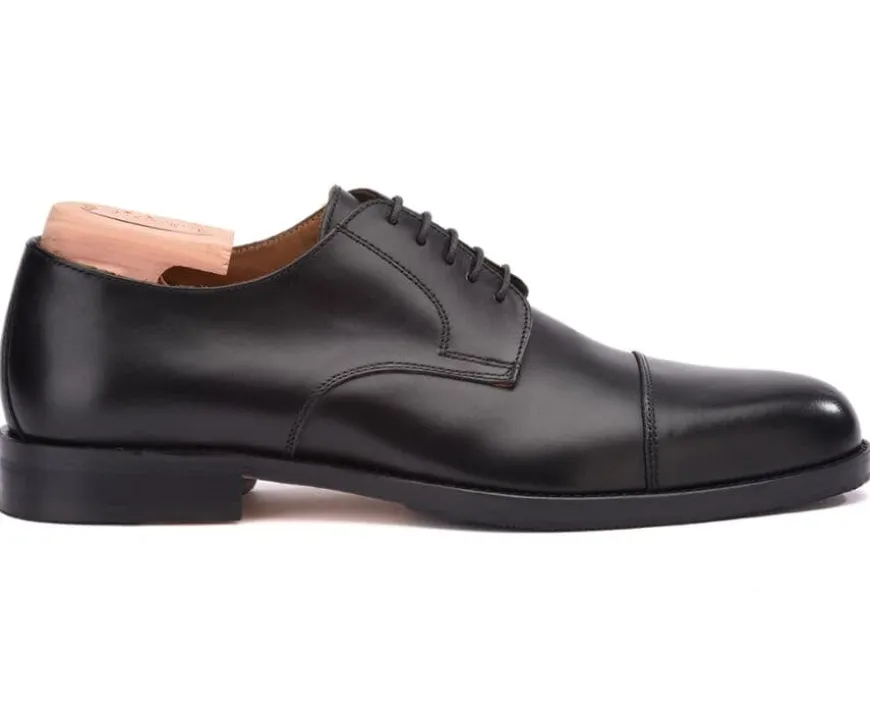 Zapatos derby negros para hombre con suela de cuero Mayfair Classic Patin-Bexley Flash Sale