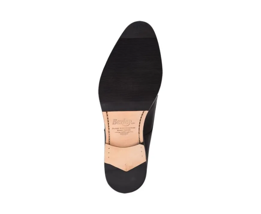 Zapatos derby negros para hombre con suela de cuero Mayfair Classic Patin-Bexley Flash Sale