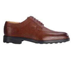 Zapatos Derby para hombre Suela de caucho Cognac granulado Kent Gomme Country-Bexley Outlet