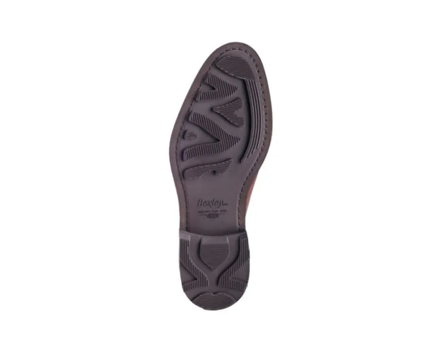 Zapatos Derby para hombre Suela de caucho Cognac granulado Kent Gomme Country-Bexley Outlet