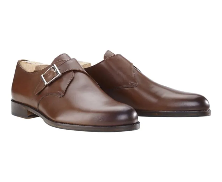 Zapatos hebilla hombre Castaño patinado Bloomingdale Silver Patin-Bexley Shop