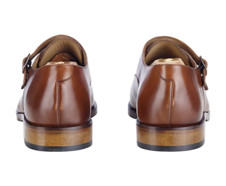 Zapatos hebilla hombre Coñac patinado Greydale Patin-Bexley Fashion