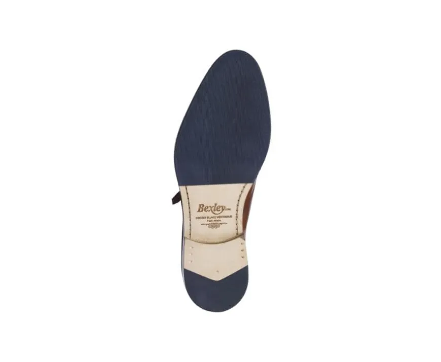 Zapatos hebilla hombre Coñac patinado Bloomingdale Silver Patin-Bexley New