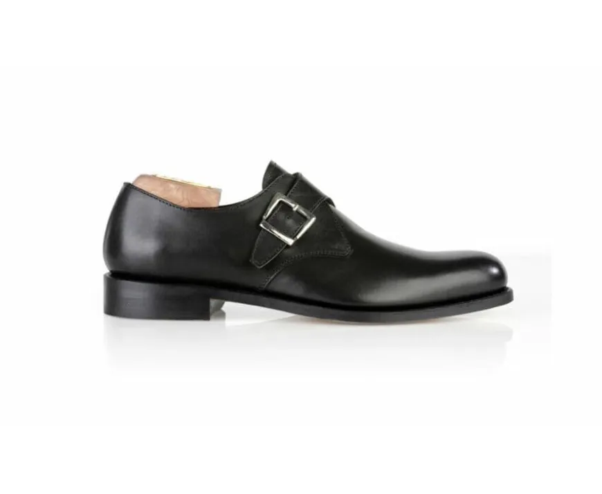Zapatos hebilla hombre Negro Bloomingdale Silver Patin-Bexley Best Sale