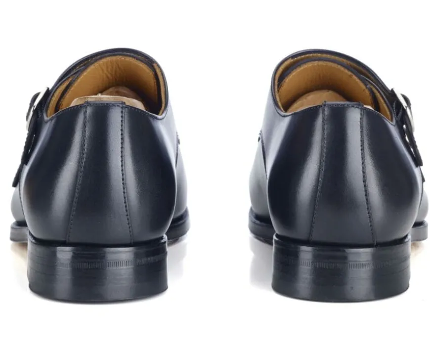 Zapatos negros de hombre con doble hebilla Chigwell-Bexley Discount