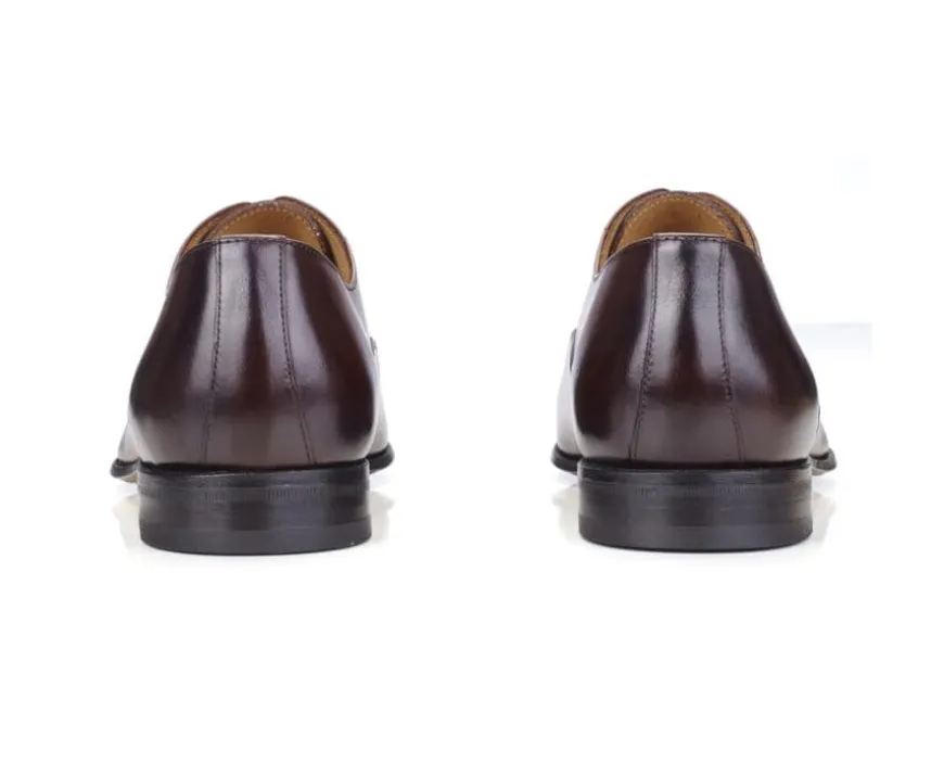 Zapatos oxford Coñac patinado para hombre con suela de cuero Brisbury-Bexley Cheap