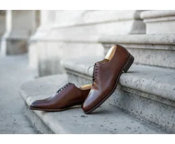 Zapatos Oxford de piel hombre Castaños patinado Peter Patin-Bexley Hot
