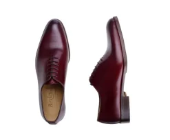 Zapatos Oxford de piel hombre Burdeos patinado Peter Patin-Bexley Hot