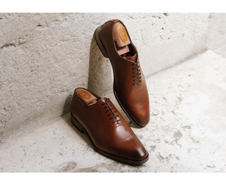 Zapatos Oxford de piel hombre Dorado patinado Peter Patin-Bexley Fashion