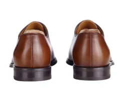 Zapatos oxford para hombre Coñac patinado Stanford Gomme-Bexley Outlet