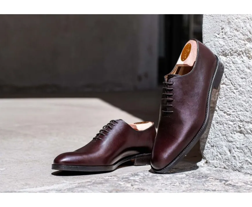 Zapatos Oxford para hombre en suela de piel Chocolate con patín Peter Patin-Bexley Store